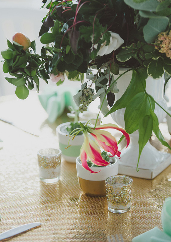Mint and gold wedding Wedding Inspiration