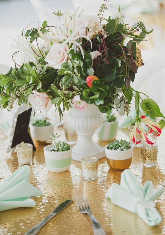 Mint and gold wedding Wedding Inspiration