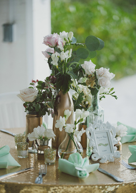 Mint and gold wedding Wedding Inspiration