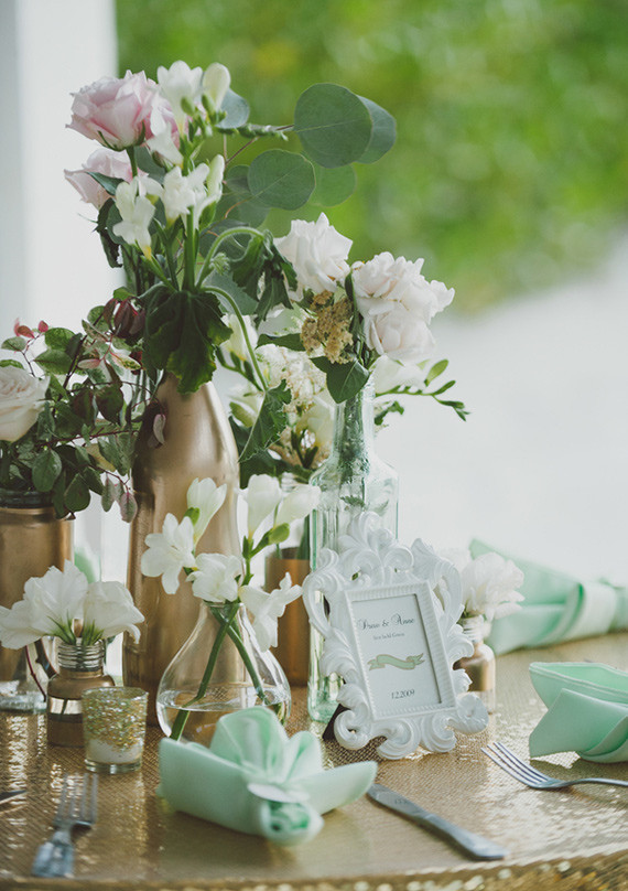 Mint and gold wedding Wedding Inspiration