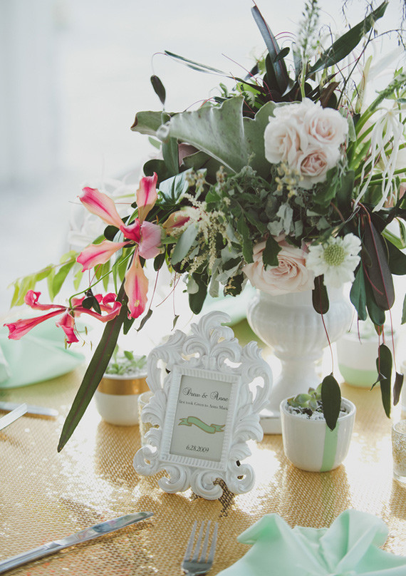 Mint and gold wedding Wedding Inspiration