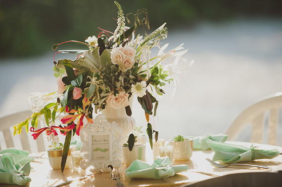 Mint and gold wedding Wedding Inspiration