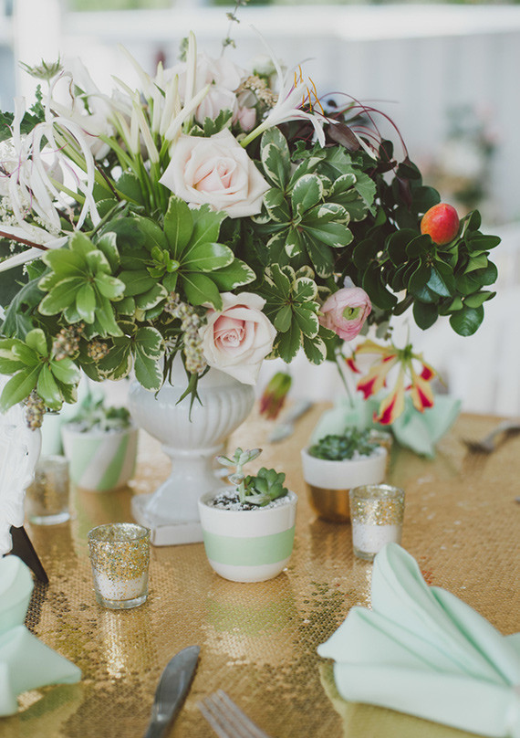 Mint and gold wedding Wedding Inspiration