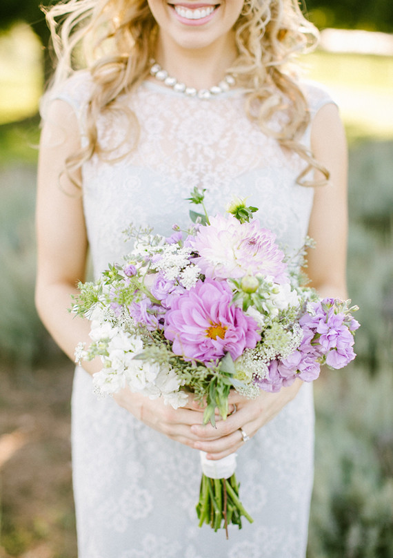 Lavender and purple bouquet