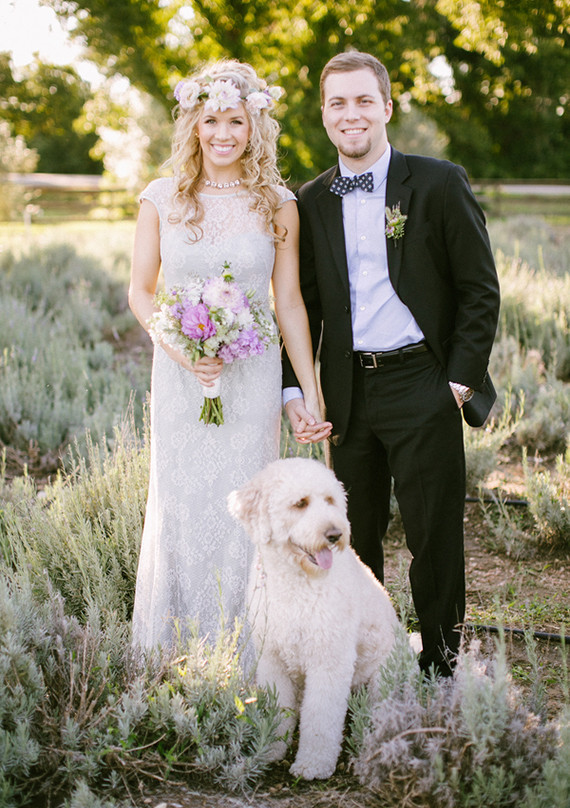 Lavender farm inspiration wedding portrait
