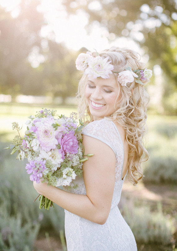 Lavender farm inspiration bride
