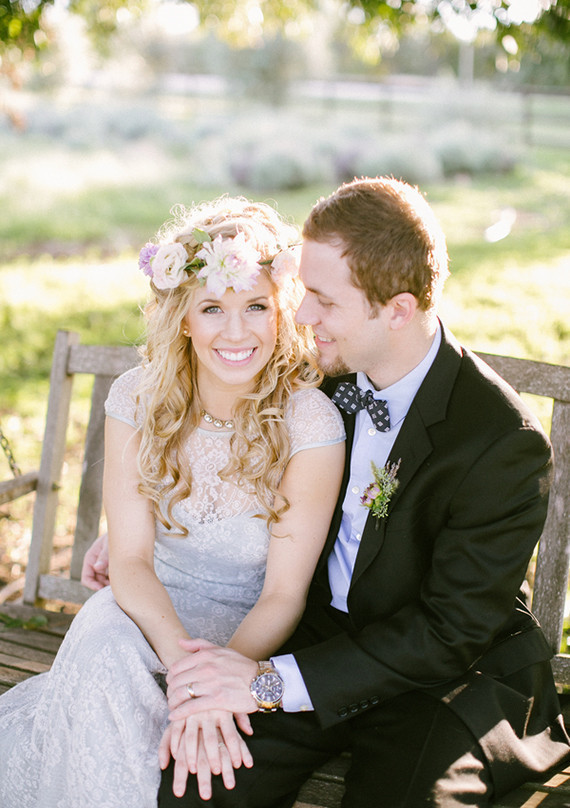 Lavender farm inspiration wedding portrait