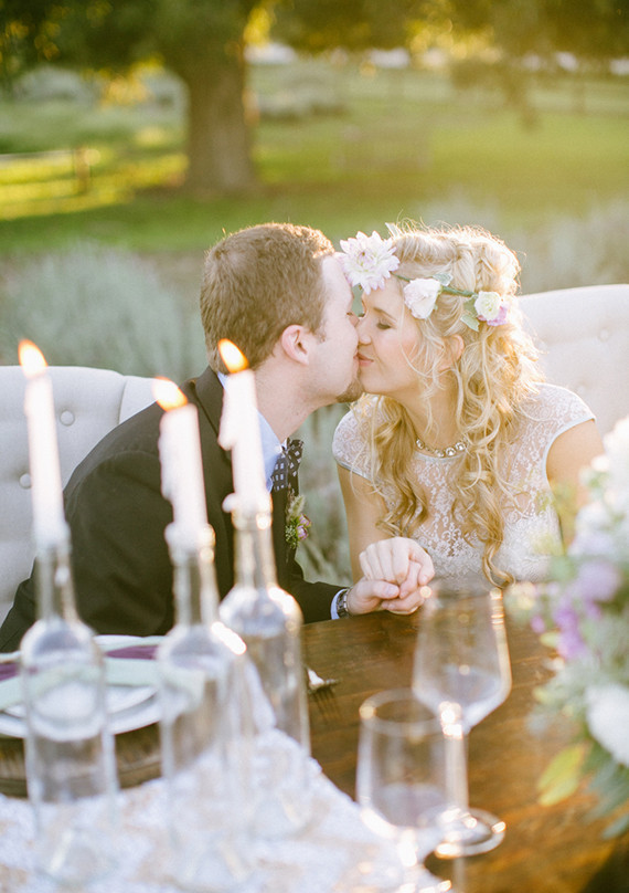 Lavender farm inspiration wedding portrait