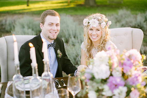 Lavender farm inspiration wedding portrait