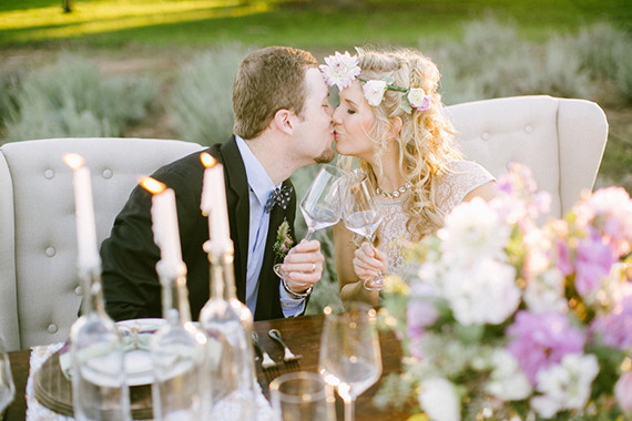 Lavender farm inspiration wedding portrait