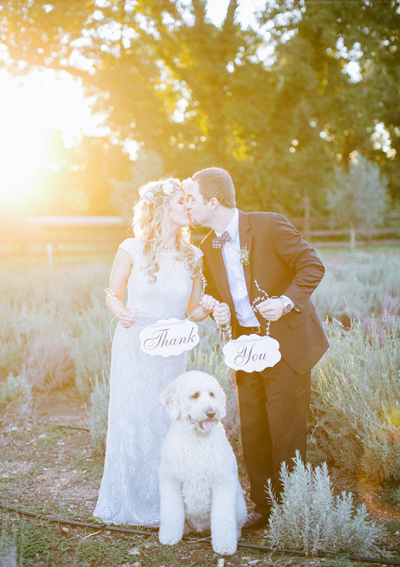 Lavender farm inspiration wedding portrait