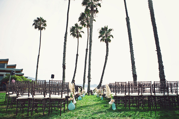 Beach wedding ceremony