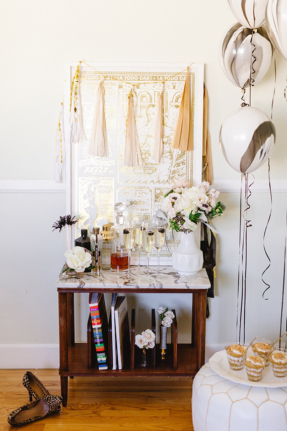 Bar Cart Wedding Inspiration