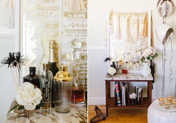 Modern Kate Spade dinner party Wedding Inspiration