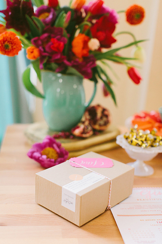 Pink, gold and aqua party inspiration Wedding Inspiration
