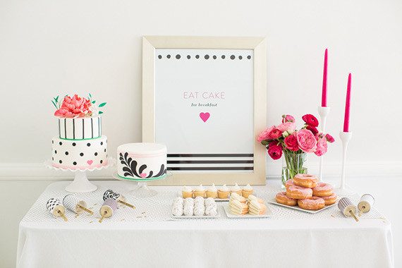 Modern bridal shower ideas