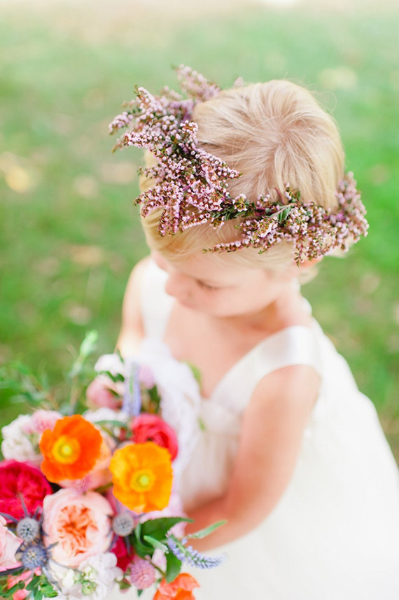 Flower girl with flower crown