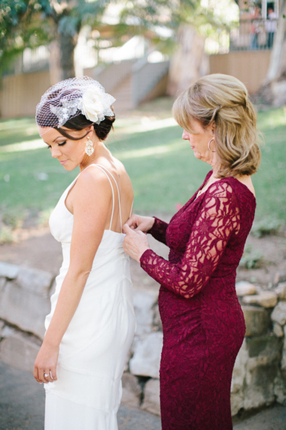 Bride with mom