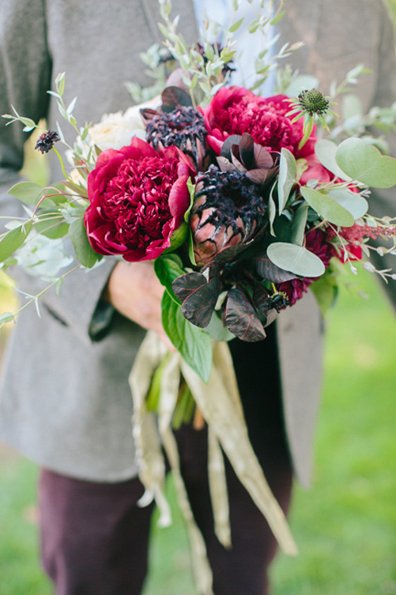 Plum and purple bouquet