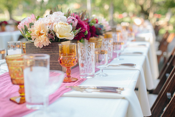 Southern California ranch wedding tablescape