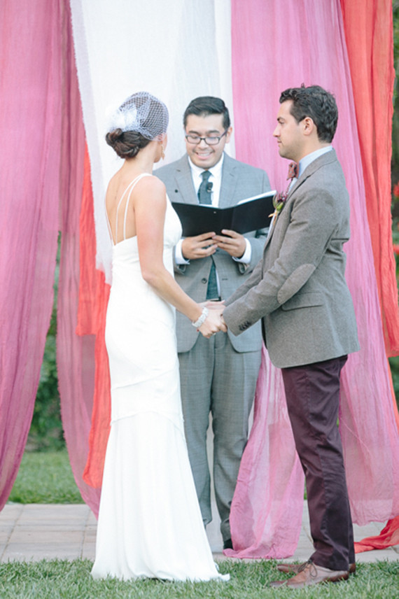Southern California ranch wedding ceremony portrait