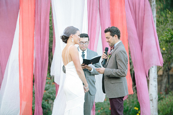 Southern California ranch wedding ceremony portrait