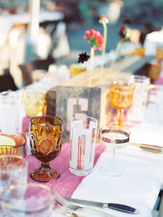 Southern California ranch wedding tablescape