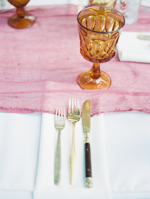 Ranch wedding napkin and flatware