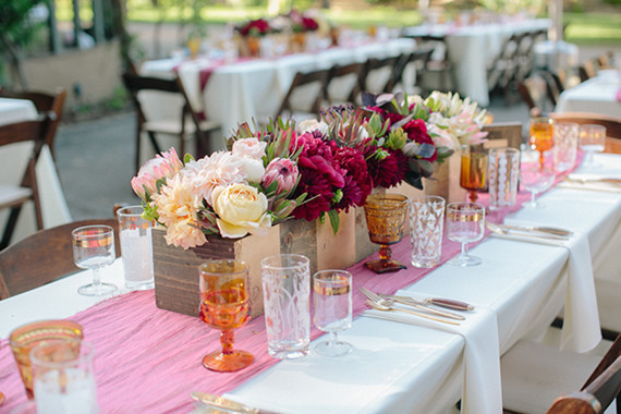 Southern California ranch wedding tablescape