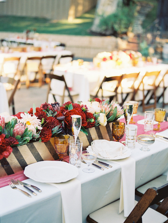 Southern California ranch wedding tablescape