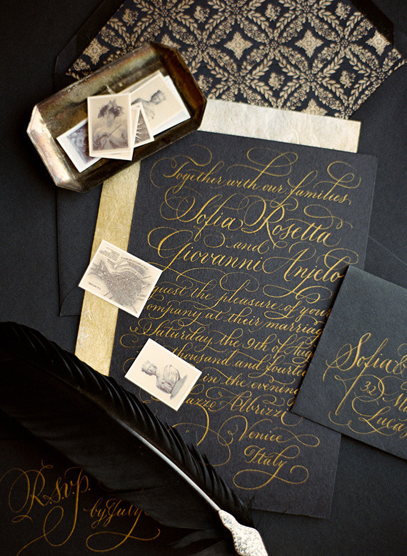 Dark, romantic wedding inspiration Wedding Inspiration