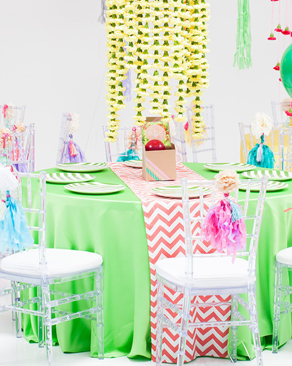 Modern, Colorful DIY Wedding Tablescape