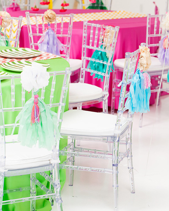 Modern, Colorful DIY Chair Decor