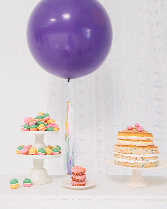 Modern, Colorful Wedding Dessert Bar