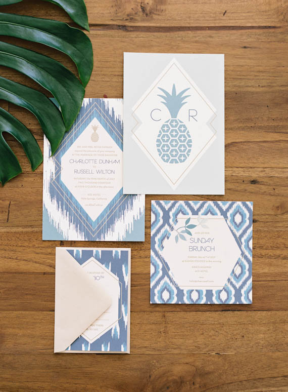 tropical wedding invitation