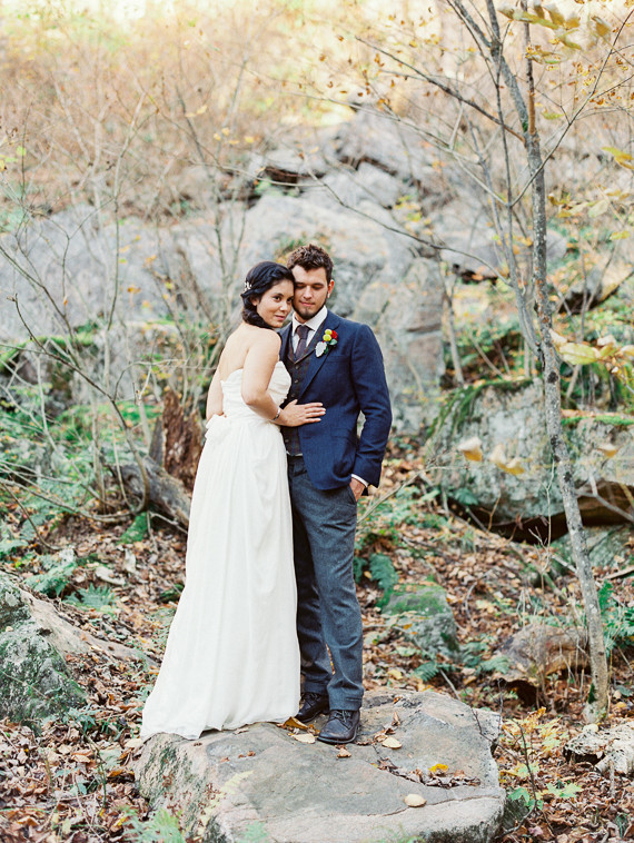 Rustic Fall Wedding Portrait