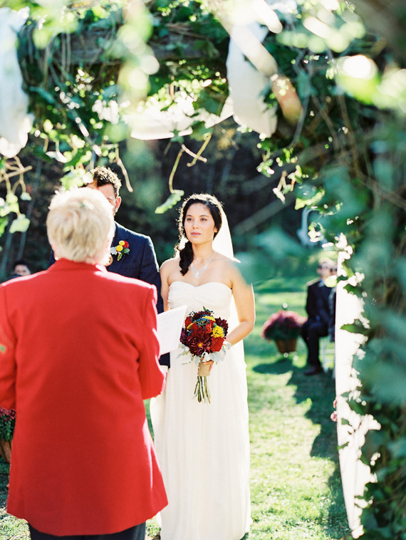 Rustic Fall Wedding Portrait