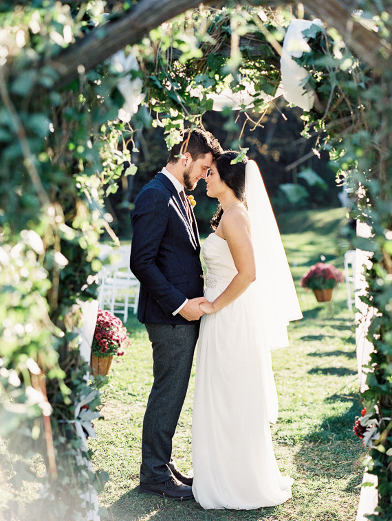 Rustic Fall Wedding Portrait