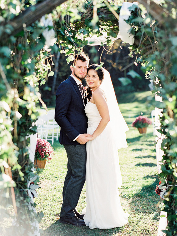 Rustic Fall Wedding Portrait