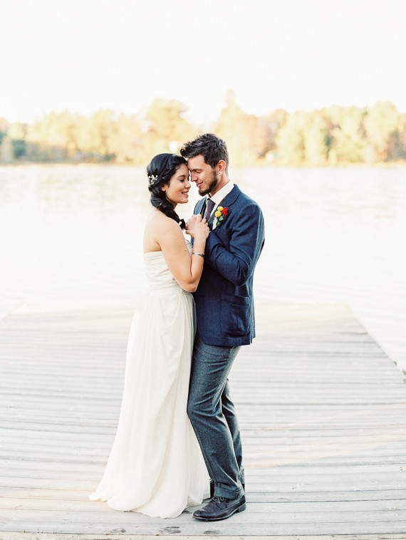 Rustic Fall Wedding Portrait