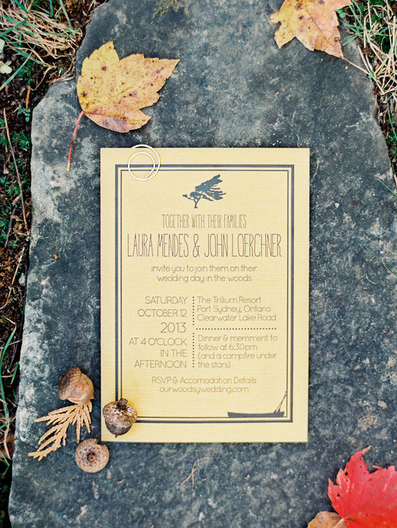 Rustic Fall Wedding Invitation