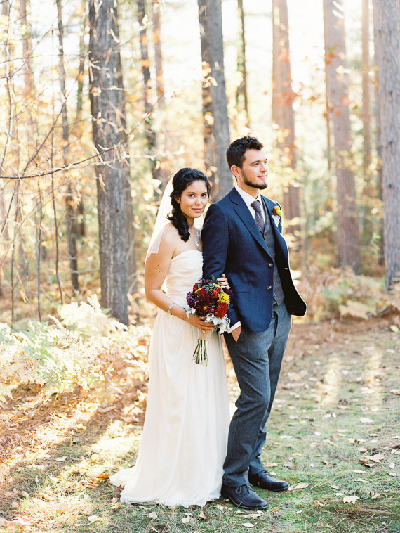 Rustic Fall Wedding Portrait