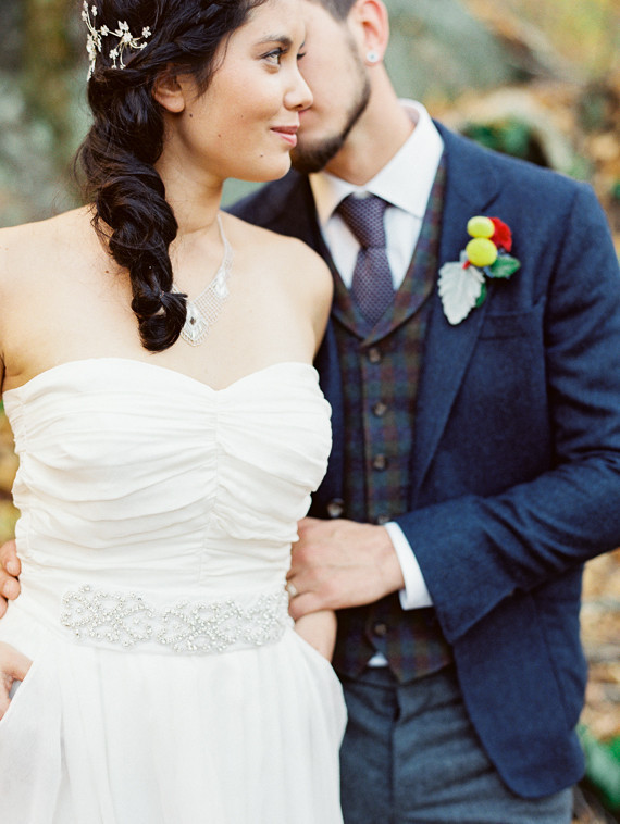 Rustic Fall Wedding Portrait