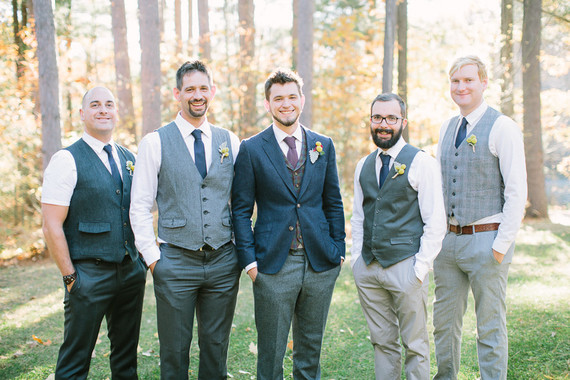 Rustic Fall Wedding Groomsmen