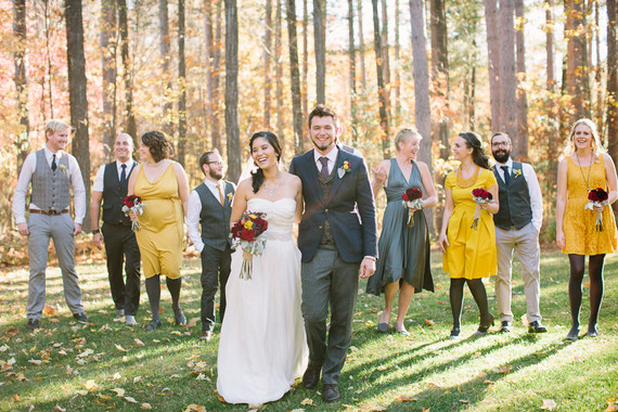 Rustic Fall Wedding Party