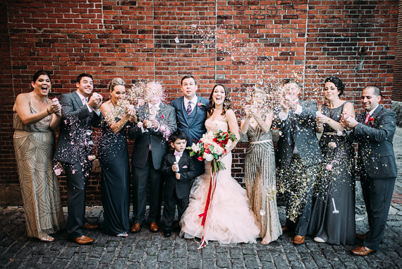 Metallic & pink Boston wedding Wedding Inspiration