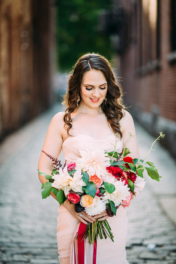 Metallic & pink Boston wedding Wedding Inspiration