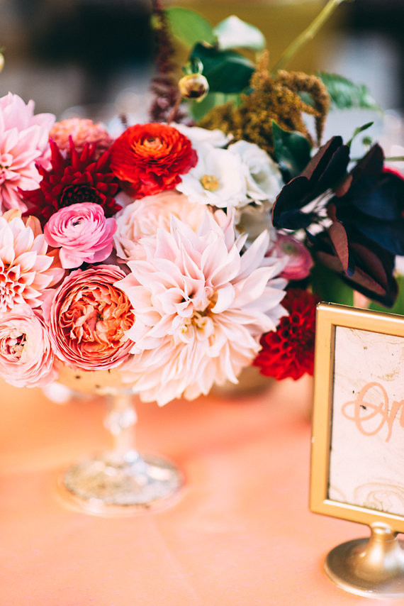 Metallic & pink Boston wedding Wedding Inspiration
