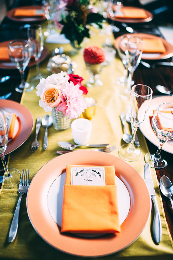 Metallic & pink Boston wedding Wedding Inspiration