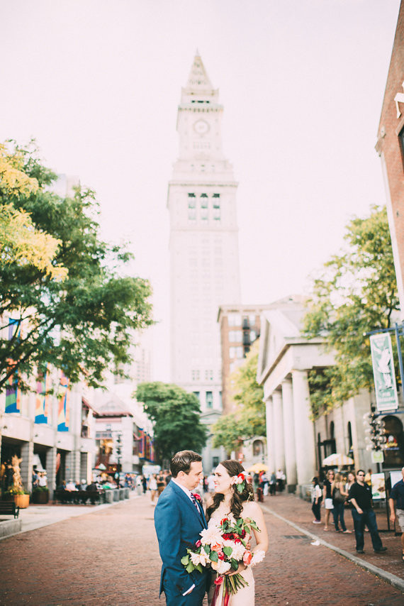 Metallic & pink Boston wedding Wedding Inspiration